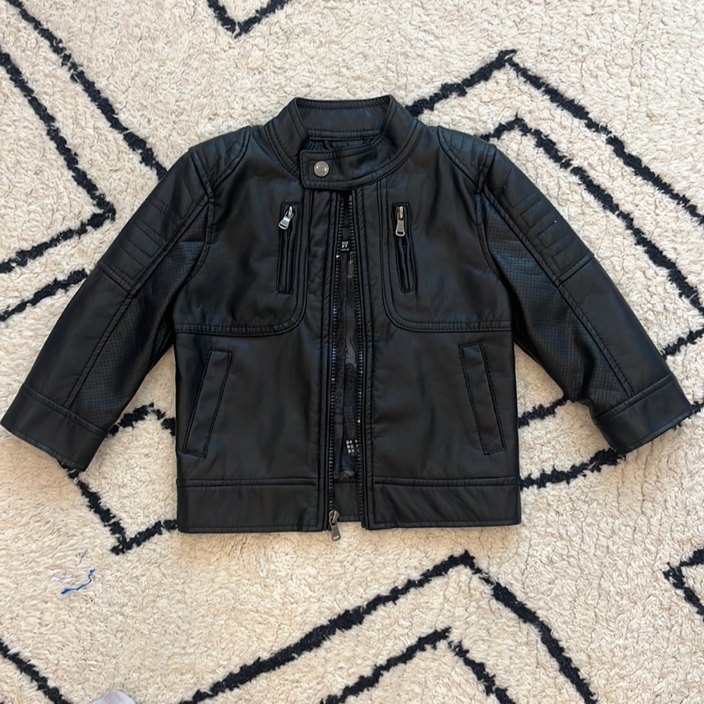Toddler Boy Pleather Jacket